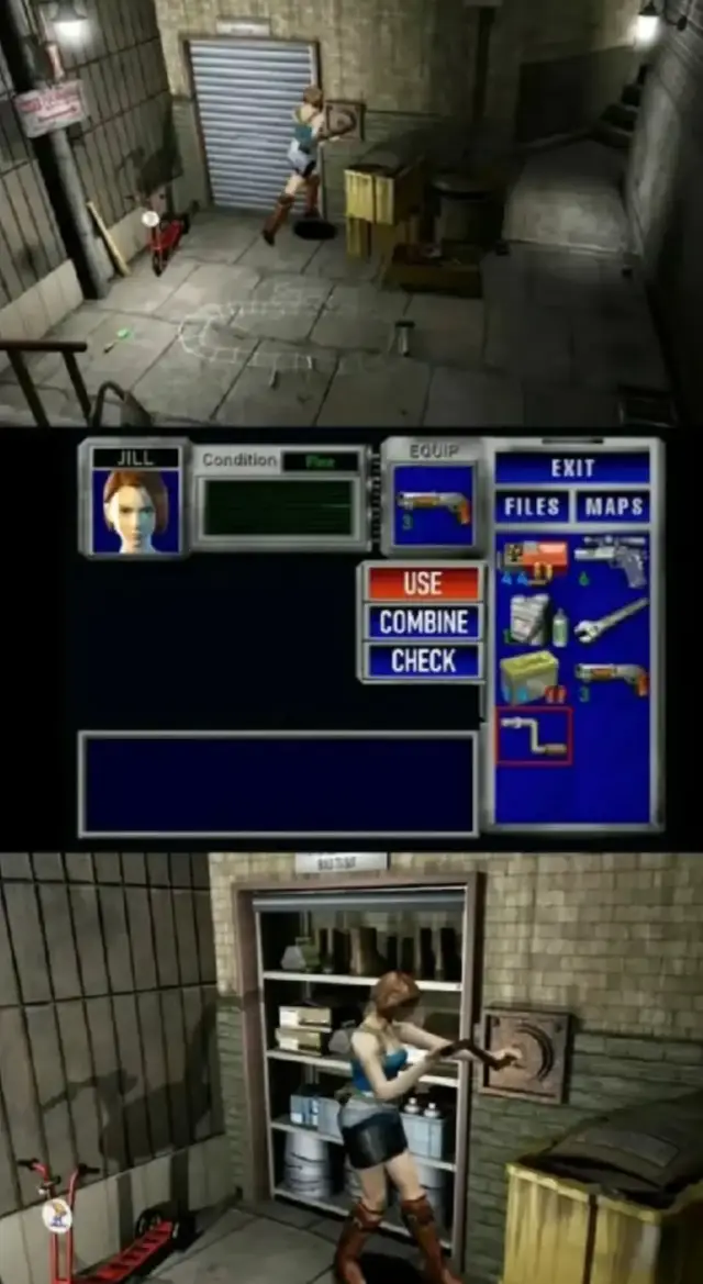 Antes ficava me perguntando a razão de encontrarmos 2 alavancas durante o jogo. #residentevil #residentevil3 #jillvalentine #games #fy