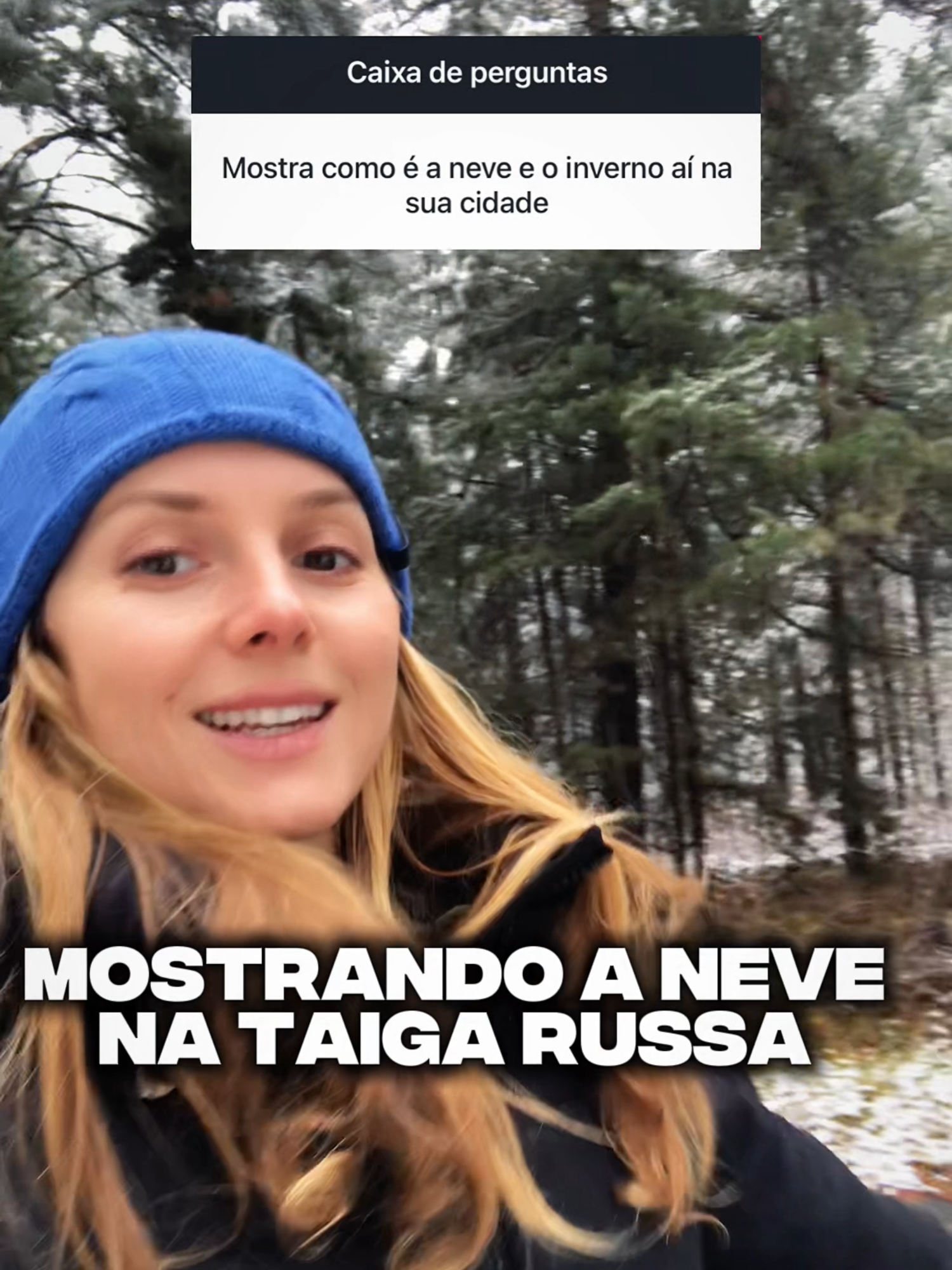 Mostrando a neve na Taiga russa #russia #viagem #videoviral #viral #viraltiktok #natureza #snow #winter