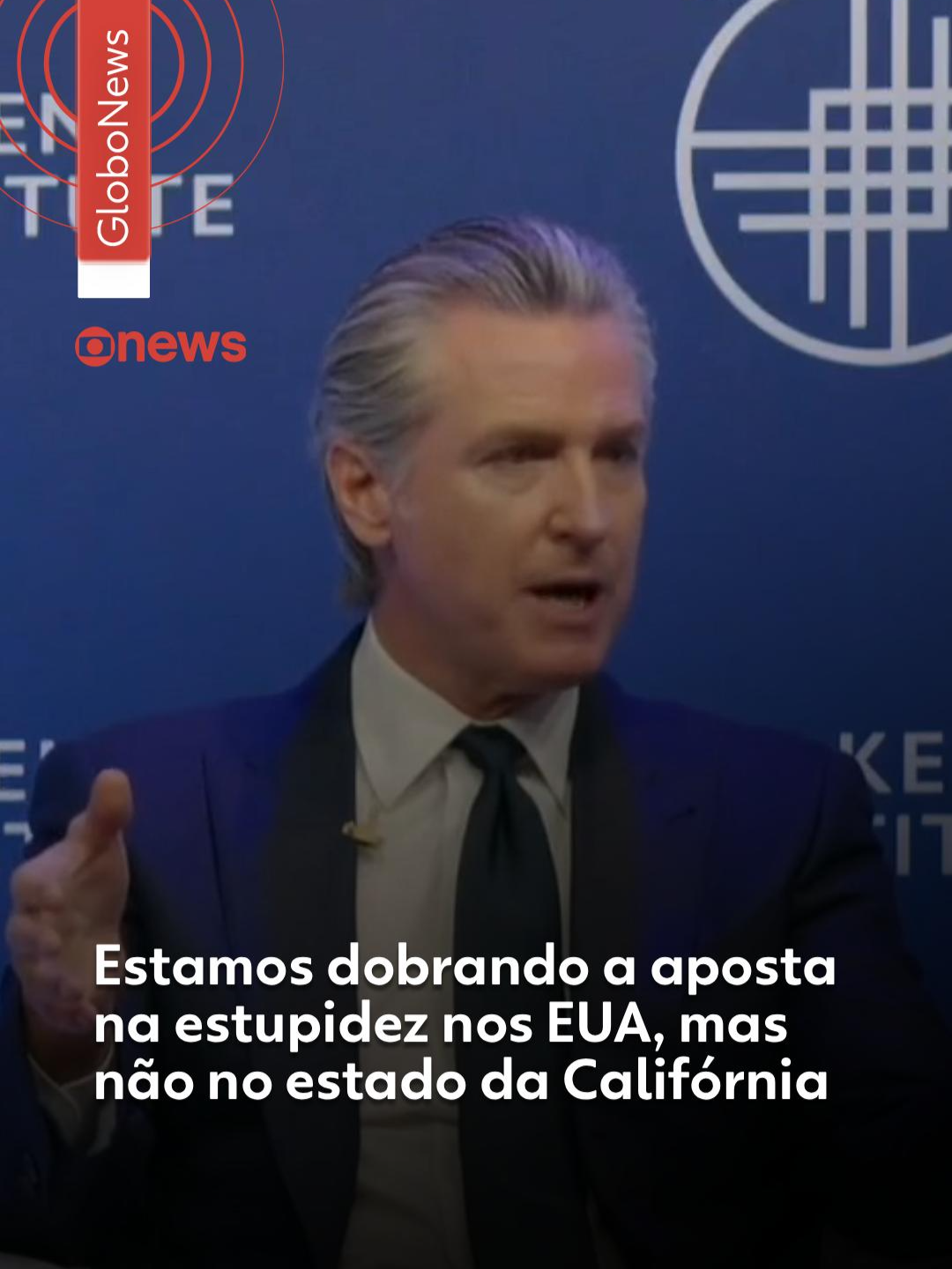 Críticas ao governo Trump - O governador da Califórnia, Gavin Newsom, participou nesta segunda-feira (10) de simpósio em São Paulo sobre mercados e sustentabilidade. Integrante do Partido Democrata e opositor de Trump, o político está no Brasil com previsão de participar de eventos da COP30. Ele criticou a ausência de representantes do governo americano na conferência. 