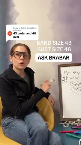 Replying to @Niomi Singleton band size 43 / bust size 48 #ASKBRABAR #brasizingbasics #brabarmovement #brasizinghelp 