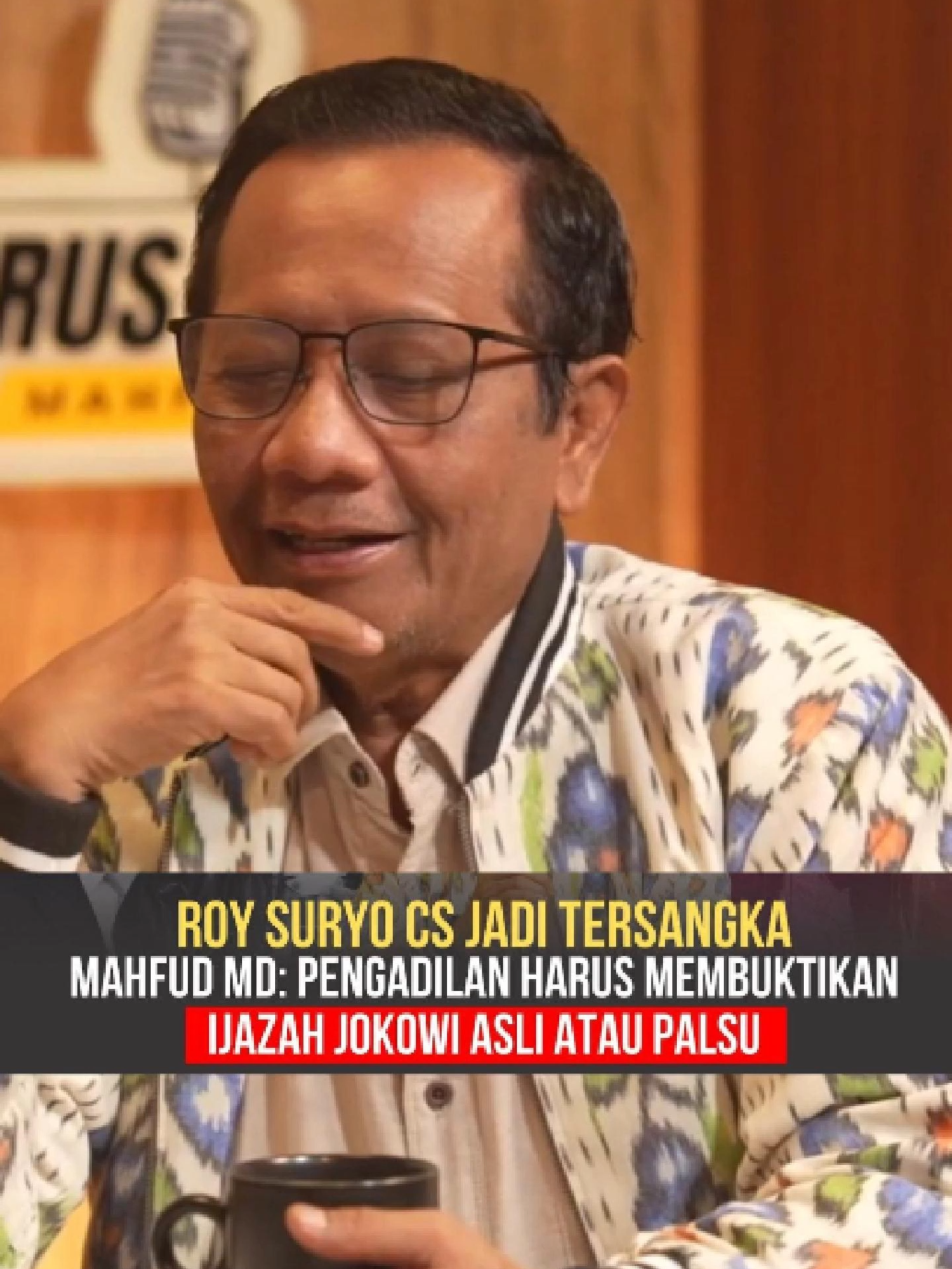 𝐌𝐀𝐇𝐅𝐔𝐃 𝐌𝐃 𝐒𝐎𝐀𝐋 𝐈𝐉𝐀𝐙𝐀𝐇 𝐉𝐎𝐊𝐎𝐖𝐈 #IjazahJokowi #MahfudMD #RoySuryo