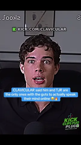 CLAVICULAR said him and TJR are the only ones with the guts to actually speak their mind online 😭🔥 #clavicular #tjr #fyp 