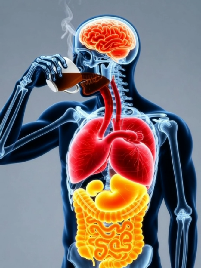 ☕ “You drink coffee every day… but do you know what it’s doing inside you.#sciencetok #humanbody #foryoupage #healthcare #coffee 
