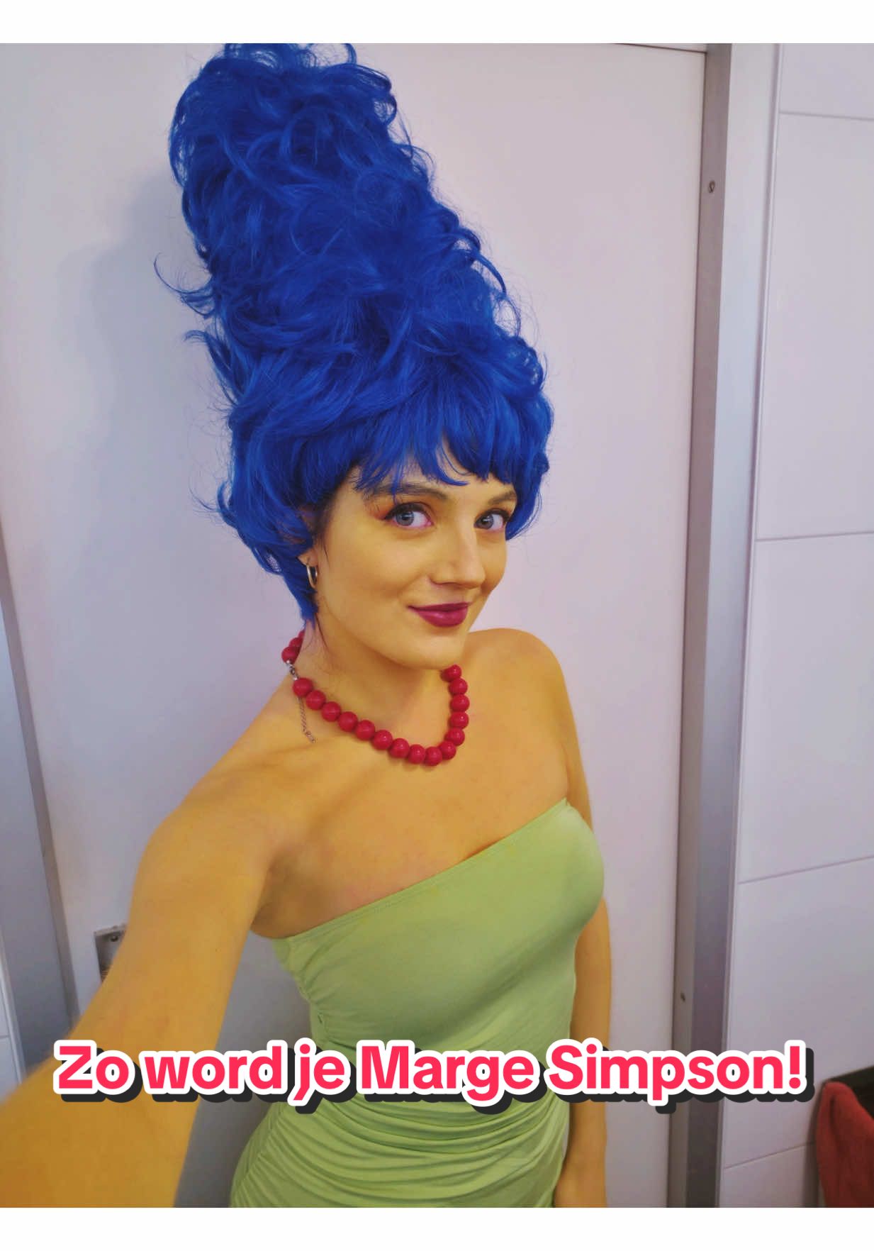 Simpele cosplay: Zo word je Marge Simpson!💛 #Simpsons #cosplay #fortnite #fortnitesimpsons 