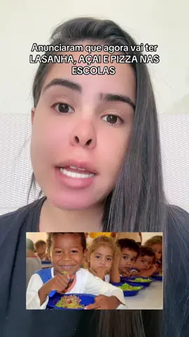 Anunciaram que agora vai ter lasanha açaí e pizza nas escolas #pizza #fy #lasanha #acai #nasescolas 