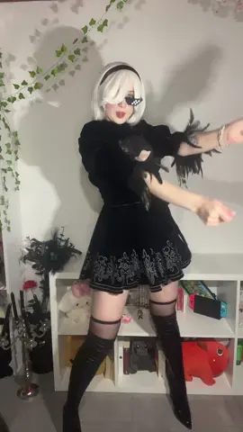 >~<  #cosplay #2b #nierautomata #2bcosplay #goofy 
