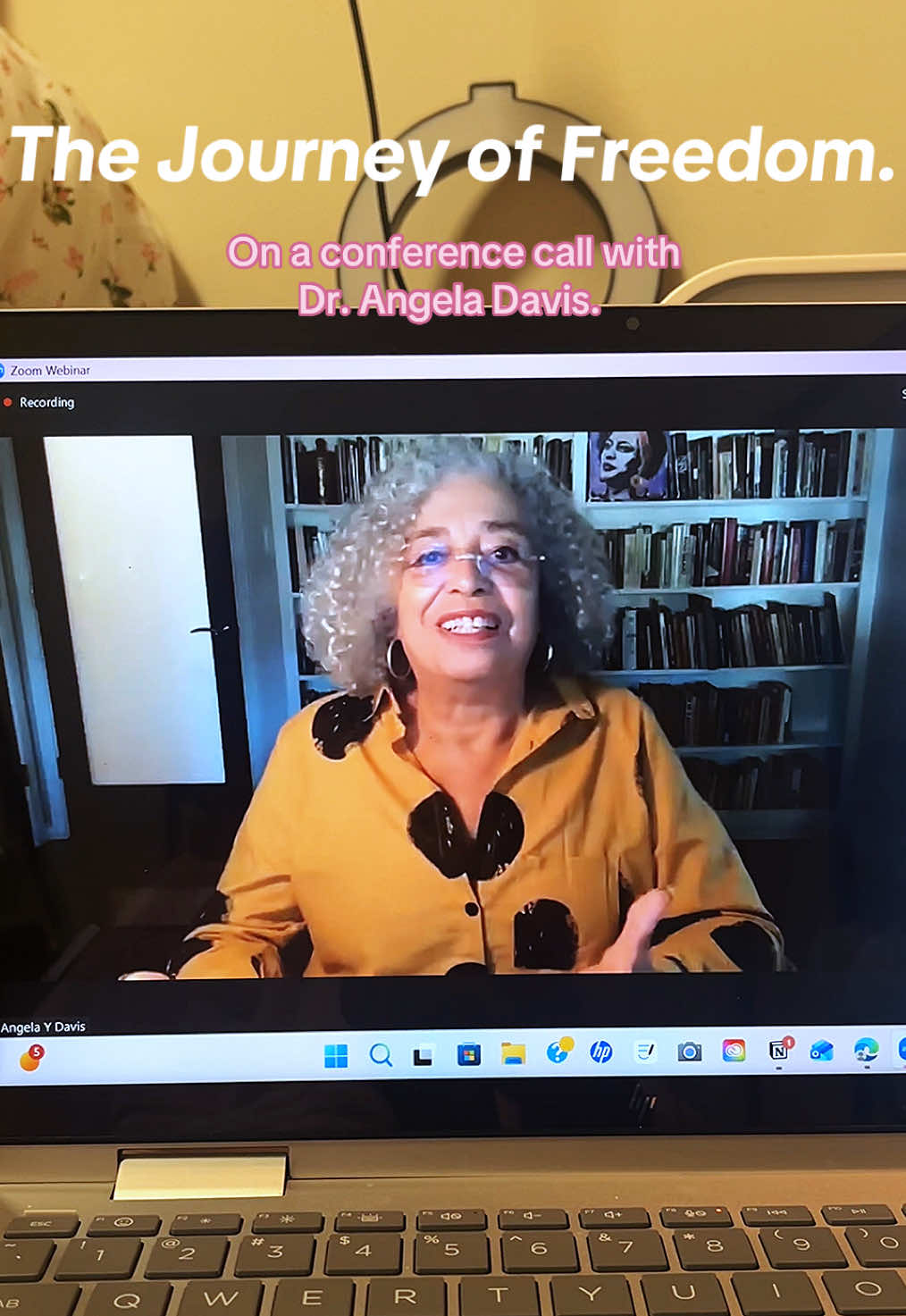 Freedom is not a destination, but a journey. What an honor. I’m still in shock. 💗🥲 #blackgirltiktok #angeladavis #elianamarie777 #autizzy #currentevents 