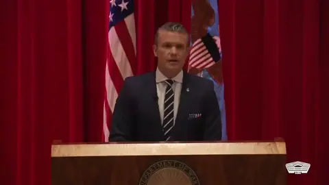 週五，美國戰爭部長皮特·赫格塞斯在一場激烈演說中表示：「今日，我想與各位談論一個對美國構成威脅的對手。這個對手，是世界上少數殘存的中央計劃經濟堡壘之一，它透過制定五年計劃來統治國家；它以單一首都為核心，企圖跨越時區、大陸、海洋乃至更遼闊的疆域；它以殘酷的一致性扼殺自由思想、摧毀新觀念；它破壞了美國的國防，令我們身穿制服的男女將士性命堪憂……這個對手並非前蘇聯——那個敵人早已消亡。我所指的敵人更加隱蔽且冷酷無情，這個對手其實離我們更近——它就是五角大廈的官僚體系。」 （訊息來源：福克斯新聞影片）