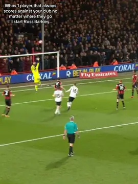 This guy always scores against us 😔 #bournemouth #rossbarkley #PremierLeague #footballtiktok #football 