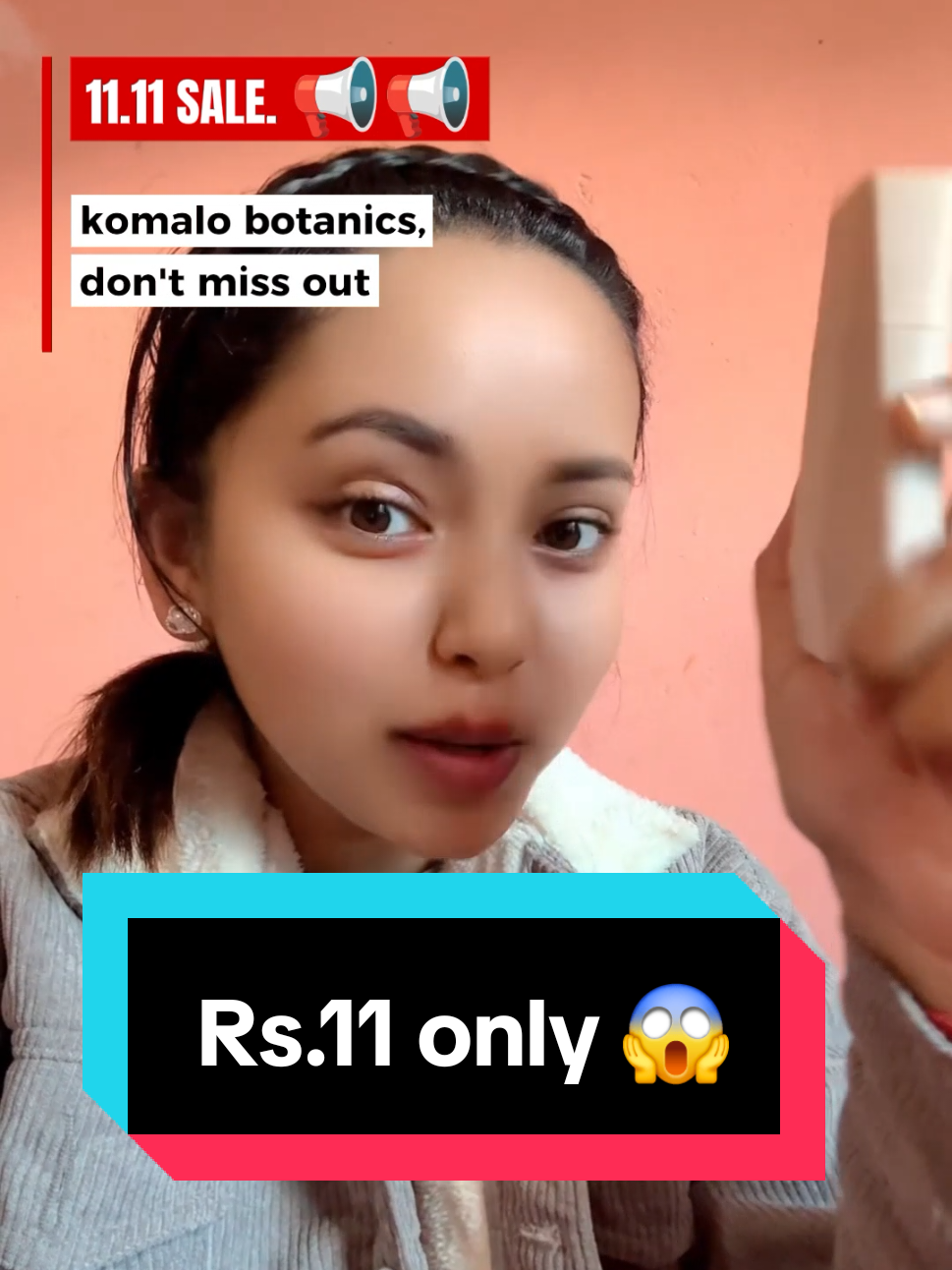✨ 11:11 MEGA SALE is LIVE! ✨ Komalo Botanics is bringing you the biggest offer of the year on Fairy Skin Tinted Sunscreen and all products! 💙 💫 First 11 customers can grab the Fairy Skin Tinted Sunscreen for just Rs.11! 💫 Next 100 customers will enjoy a massive 40% OFF on all products! 📅 Offer valid only on November 11 — don’t miss out! 💙 #offer #fyp #tintedsunscreen #fairyskin #komalobotanics 