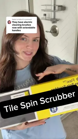 Replying to @Kylie R maaaaaybe I need to try a different one 😂🥴 #spinbrushscrubber #showercleaning #tilecleaning #bathroomcleaning #honestreview 