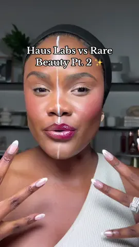 Replying to @Natália Triz Now we’re on to part 2 of Rare Beauty vs Haus Labs. Which side is taking over? 😀 #beauty #makeup #makeupchallenge #rarebeauty #hauslabs 