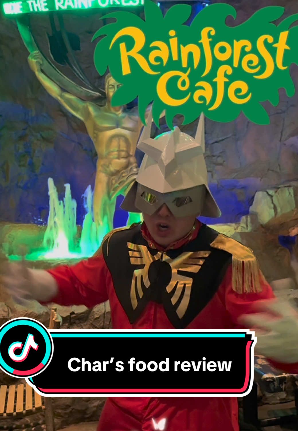 I spent $42 at California’s last rainforest cafe. Also I was a rainforest cherry boy. #Foodie #foodreview #rainforestcafe #gundam #umamusume 