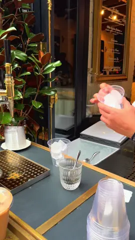 Tried the viral caffe paradiso and it did not disappoint. This is your sign to go try the viral (for good reason) salted brown butter oat milk latte on tap.  #caffeparadiso #nyccoffee #nycreccommendations #viralcoffee  #nyc 