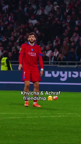 Friendship 🥹❤️ #sportstiktok #PSG #kvaratskhelia #paris #Hakimi 