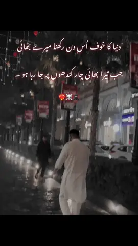 #foryoupage دنیا کا خوف اُس دن رکھنا میرے بھائی جب تیرا بھائی چار کندھوں پر جا رہا ہو ۔ #buttbadshah 