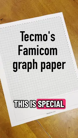 1980s Famicom graph paper #tecmo #ninjagaiden #retrogaming #graphpaper #pixelart  