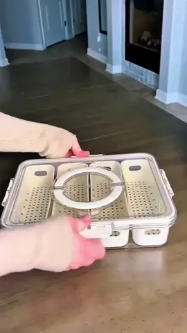 Organizador de Geladeira Caixa Multiuso para Temperos e Especiarias Divisórias Removíveis. #achadinhos #shopee #gadgets #geladeira #LIVEIncentiveProgram 