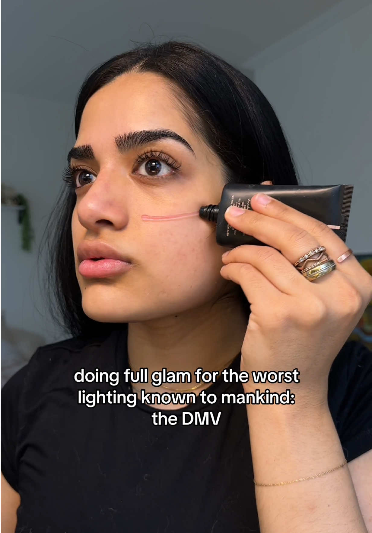 grwm to take my photo at the dmv #makeuptutorial #dmvmakeup #browngirlmakeup #browngirl #makeuptricks 