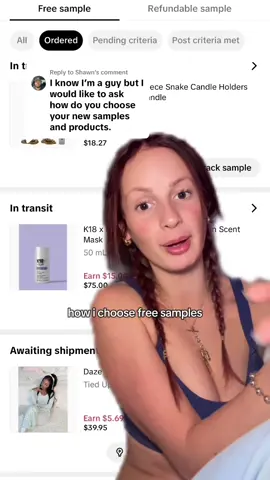 Replying to @Shawn how to choose free samples as a tiktok shop affiliate  stay till the end for my best tips!! but honestly I’m not gonna lie I do not have the best product selection or the best converting products or the best strategy. none of it. I literally just try to do whatever feels the most right, and so far this is it😁😁 #productselection #tiktokshoptips #howtochoosesamples #tiktokshopsample 