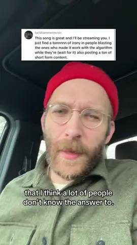 In response to Gavin Adcock saying if music doesn’t pay an artist enough to make a living with it, they should give up and do something else. 