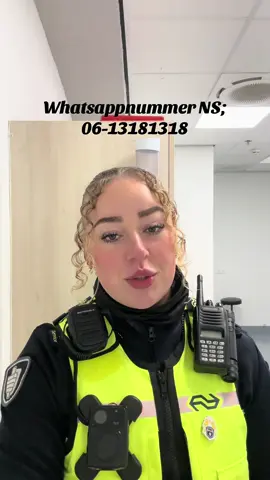 Wisten jullie dat er bij de NS een whatsapp nummer is die in contact staat met onze meldkamer? Bij een onveilige situatie of overlast kan je dat nummer appen. Bij spoed -> bel 112  #ns #veiligheid #trein #station #fyp 