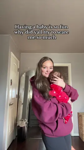 He’s my little side kick I love it #youngmom#newmom#2monthsold#relateable#baby 