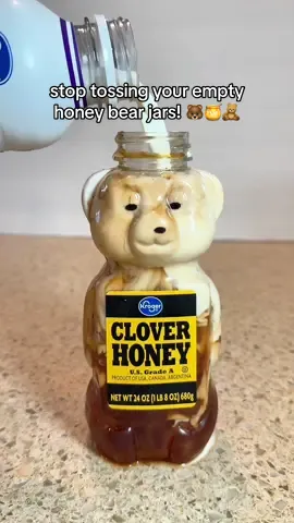 Repurpose your honey jar into the cutest DIY drink hack ever 🍯🧸 #kroger #teddybearcup #bearcup #icedcoffee #holidaycup @makena | SEA food & lifestyle 