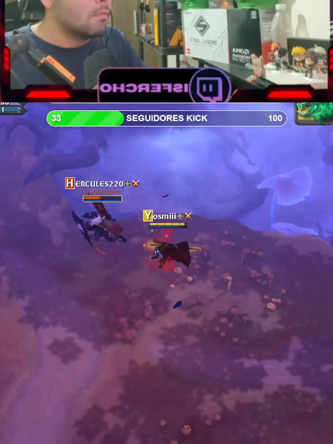 Lo mando a DORMIR 4 veces en 20 jajajaja #Albion #albiononlineesunmmorpg #vara #albiononlineenespañol #caminosavalonianos #pvp #gaming