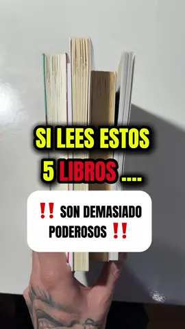 ‼️ 5 Libros para volverte irreconocible en pocos meses ‼️ #librosrecomendados #desarrollopersonal #crecimientopersonalyespíritual 
