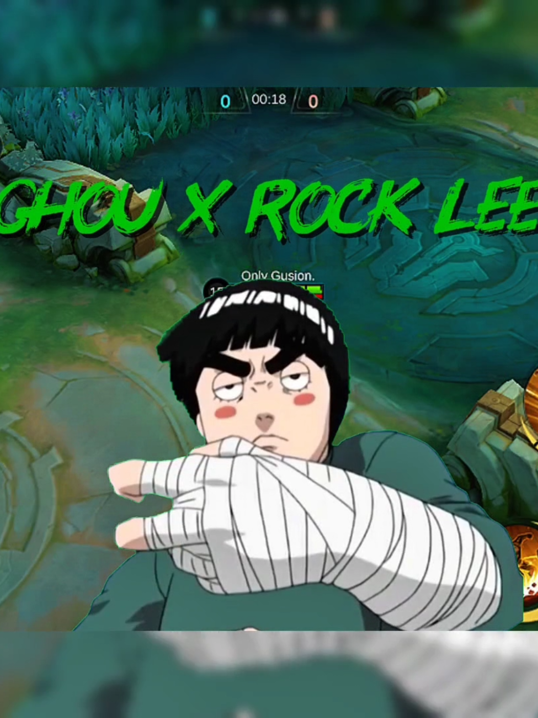 Chou x RockLee. #choutiktok #rocklee #naruto #mlbb #mlbblatam 