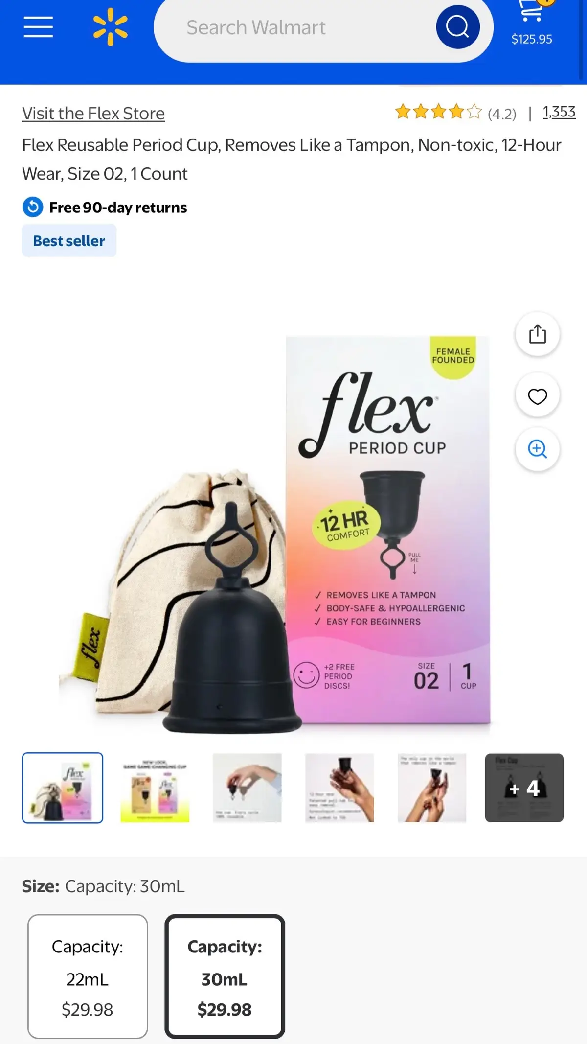 She cute #flexcup #walmartfinds #periodcup #menstrualcup 