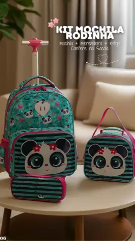 Kit Mochila Estojo Lancheira Infantil Menina Escolar#kitmochila #mochilainfantil #mochilaescolar #kitmochila 