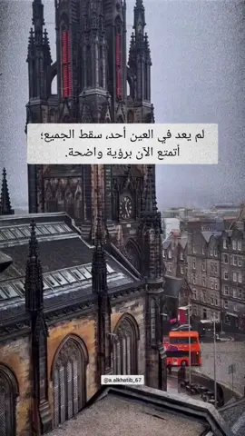 لم يعد في العين أحد، سقط الجميع؛ أتمتع الآن برؤية واضحة #اقتباسات #vibes #حكم 