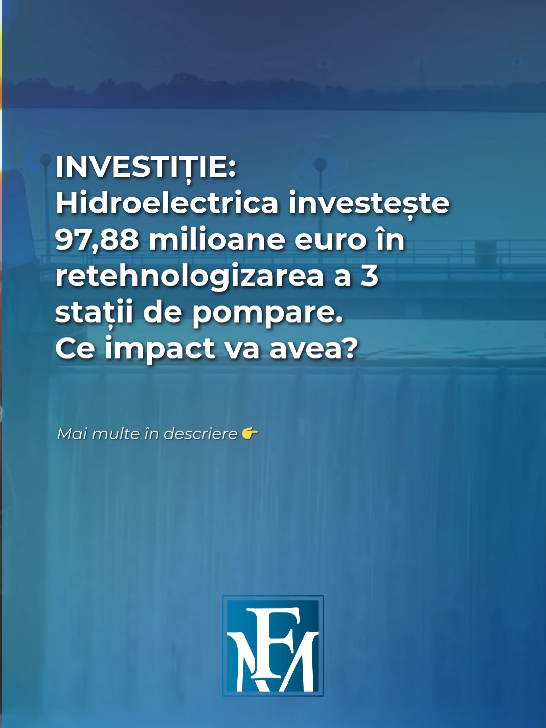 97,88 milioane euro pentru energie verde! ⚡ Hidroelectrica, cel mai mare producător de energie regenerabilă din România, a semnat contractul pentru realizarea proiectului de retehnologizare a stațiilor de pompare energetică de mare putere Petrimanu, Jidoaia și Lotru – aval UHE Dorin Pavel. Valoarea finală a contractului este de 97,88 milioane euro fără TVA și a fost atribuită companiei Electromontaj S.A., care va colabora cu ELIN MOTOREN GmbH, VOITH HYDRO GmbH & Co. KG și BUTAN GRUP S.R.L. 💼 Proiectul are impact major asupra eficienței energetice și flexibilității operaționale a Sistemului Energetic Național. Retehnologizarea va asigura prelungirea duratei de viață a instalațiilor de pompare cu cel puțin 30 de ani, îmbunătățirea randamentului echipamentelor electromecanice și integrarea unor tehnologii moderne de automatizare și control digital compatibile cu standardele SCADA/EMS. Prin modernizarea celor trei stații, compania își consolidează capacitatea de echilibrare a rețelei naționale și de valorificare a producției din surse regenerabile. 🔋 Hidroelectrica are în derulare un plan de investiții 2025-2030 care vizează modernizarea completă a infrastructurii hidroenergetice, dezvoltarea de noi capacități regenerabile (hidro, solar, eolian și stocare) și extinderea regională ca producător integrat de energie verde. Cu o capacitate instalată de peste 6,3 GW în centrale hidro și parcul eolian de la Crucea, compania joacă un rol esențial în atingerea obiectivelor de decarbonizare și reziliență energetică ale UE. 🌱 Consideri că investițiile în hidroenergie sunt esențiale pentru tranziția verde? 👉 Detalii complete pe financialmarket.ro! #Hidroelectrica #EnergieVerde #InvestitiiEnergetice #EnergieRegenerabila #TranzitiaVerde