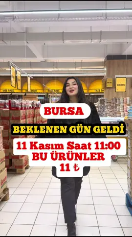 Özen Gross 11 Kasım Saat 11:00 de bu ürünler 11 ₺ stoklarla sınırlıdır #kasımindirimleri #indirim #bursa #bursaprovince #bursahaber 