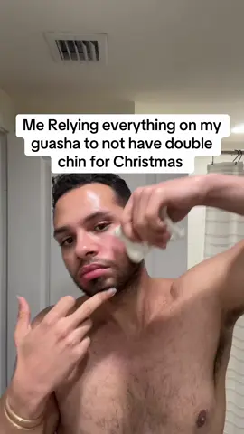 Guasha and me against the chin i guess #skincare 
