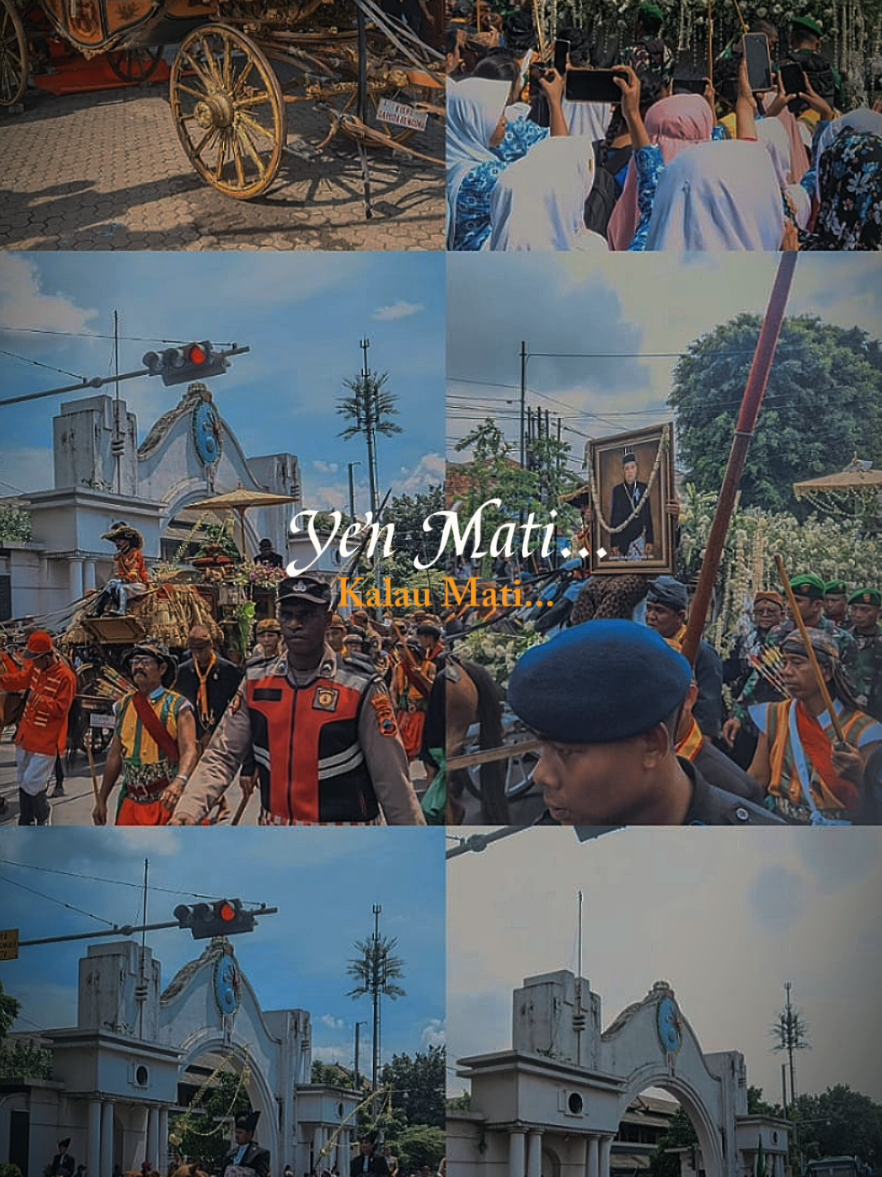 Yen mati pundi surupe kyai ....  ? Dua momen berbeda ketika waktu bergulir di titik yang sama . keagungan dan kemuliaan.  #CapCut #kratonsolo #surakarta #kratonsurakartahadiningrat #jawapride 