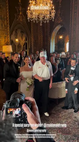 President Donald J Trump over the weekend with this incredible couple getting married at the luxurious & beautiful Mar-a-Lago!! MAKE AMERICA GREAT AGAIN! @potus @realdonaldtrump @teamtrump @trumpwarroom @whitehouse @themaralagoclub @trump 📸: @mariomunozjr 🇺🇸🇺🇸🇺🇸🇺🇸☀️🌴