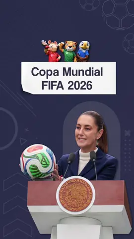 ⚽ Durante la presentación de pormenores sobre la Copa Mundial FIFA 2026, la presidenta @Claudia Sheinbaum Pardo dijo que será una gran ocasión para mostrar la riqueza cultural de México y generar una importante derrama económica. Faltan 213 días para el inicio: 11 de junio.