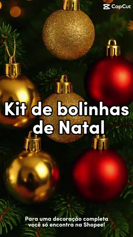O Natal já está bem aí… comece a montar sua árvore!   Na Shopee você encontra as melhores ofertas. Comente eu quero que envio o link desse kit de bolinhas decorativas perfeitas.   #natal  #compra  #shopee  #fylp 