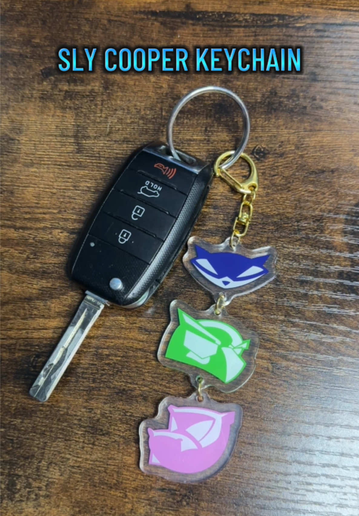 Since we got so much love on our #SlyCooper stickers, we decided to make a Cooper Gang keychain! So you can take Sly, Murray, and Bentley with you 💙 #keychain #coopergang 