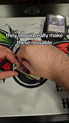 such a hassle to take these off  #magic #magicthegathering #mtg #edh 