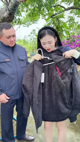 Áo khoác tặng bố và ông chất lót lông ấm