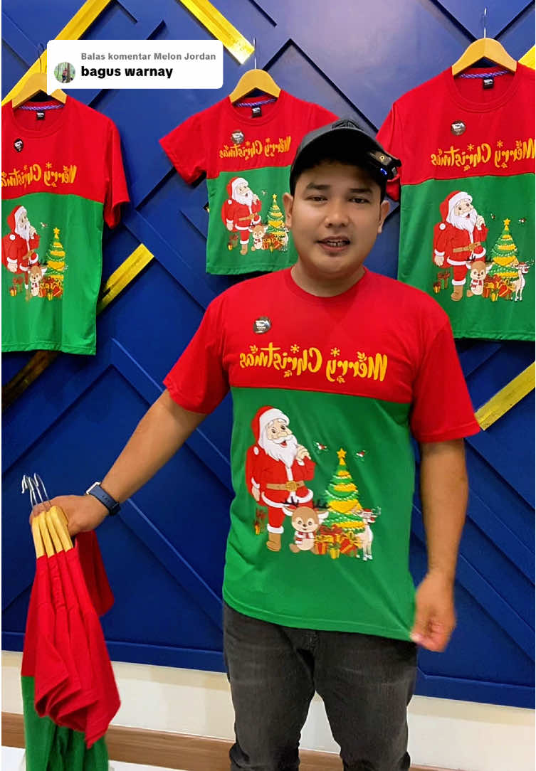 Membalas @Melon Jordan full kombinasi depan belakang,ayo meriahkan natalan dengan baju seragaman #bajunatal #kaoscouple #natal #merrychristmas 