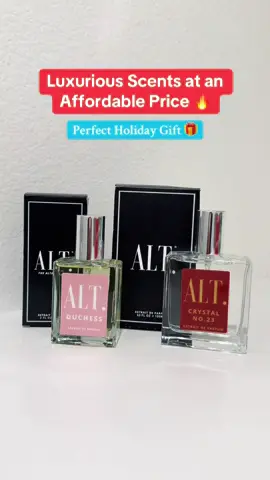 Luxury scents without spending the most!😍 Perfect holiday gift for your friends and loved ones.  #altfragrances #altperfume #perfumecollection #luxuriousperfume 