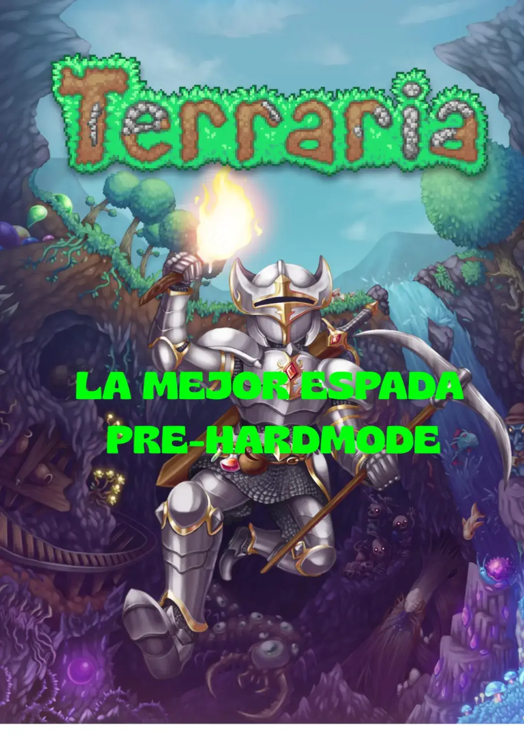 espada filo de la noche, explicación rápido de como hacerlo #terraria #gaming #tutorial 