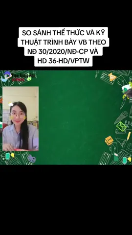 So sánh thể thức và kỹ thuật trình bày văn bản của Đảng và văn bản hành chính Nhà nước. #lovemywork  #nghidinh30 #huongdan36