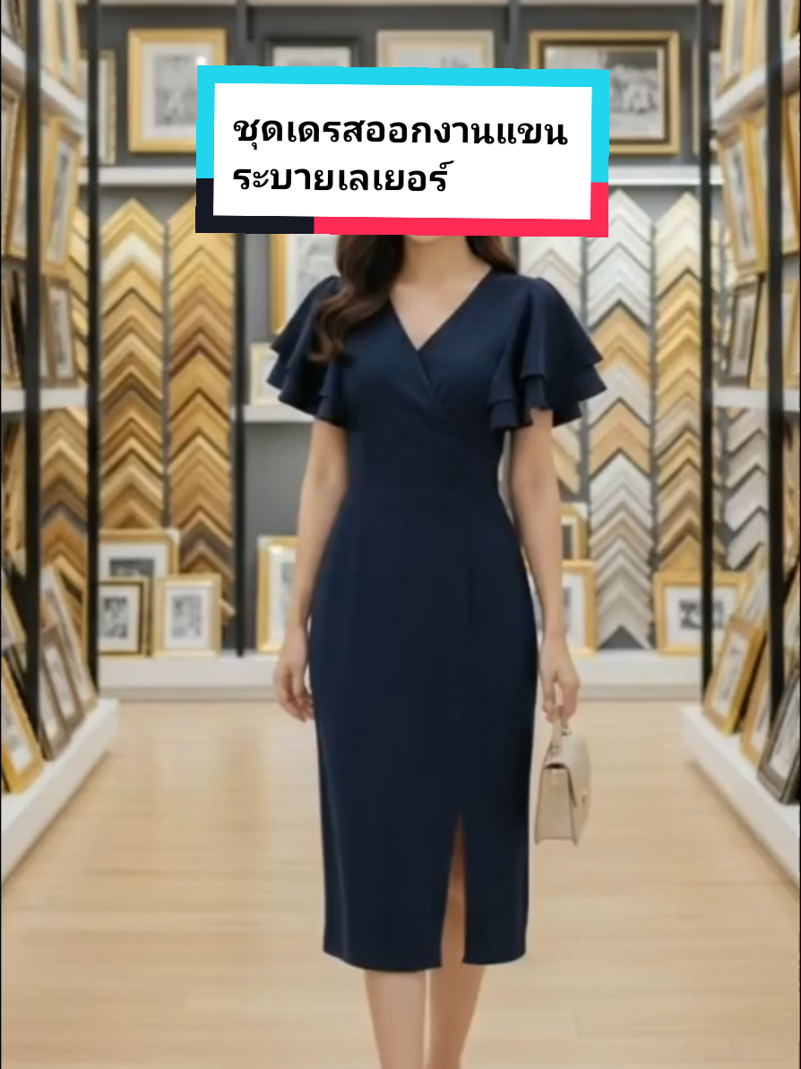 ชุดเดรสออกงานแขนระบายเลเยอร์  #ชุดเดรส #เสื้อผ้าแฟชั่น #เสื้อแฟชั่นผู้หญิงสวยหรูดูแพง #ชุดสีดำ #ชุดเดรสน่ารักๆ @piak_stu @piak_stu @piak_stu 