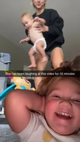 It was like 12am I think she was delusional #funny #funnybaby #toddlersoftiktok #laughing #momlife